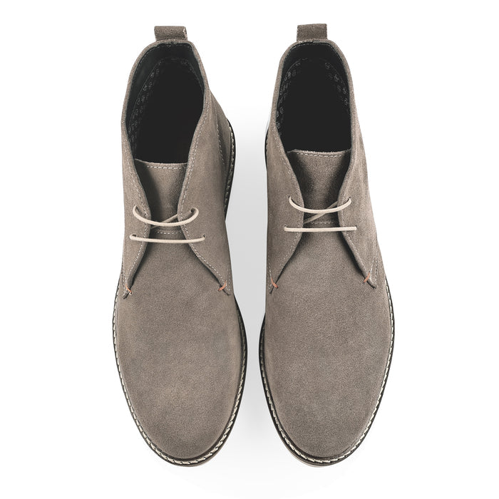 Newington Suede Leather Chukka Boots - Grey