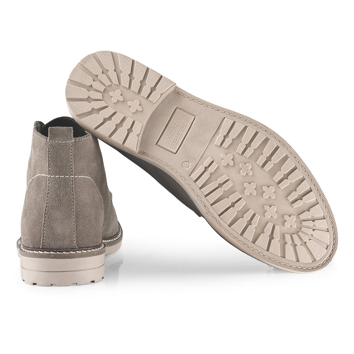 Newington Suede Leather Chukka Boots - Grey