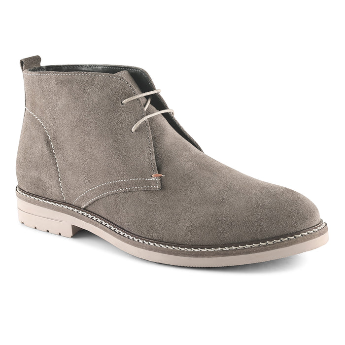 Newington Suede Leather Chukka Boots - Grey