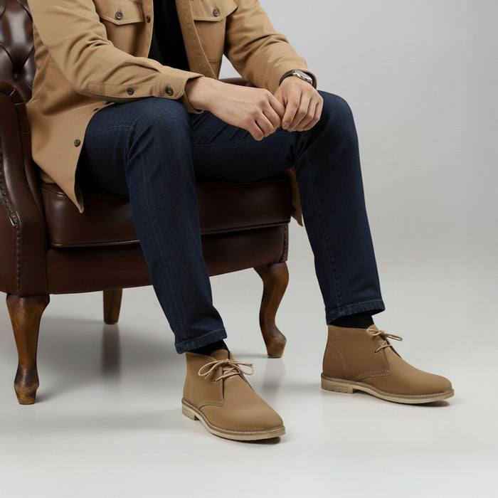 Newington Suede Leather Chukka Boots - Tan