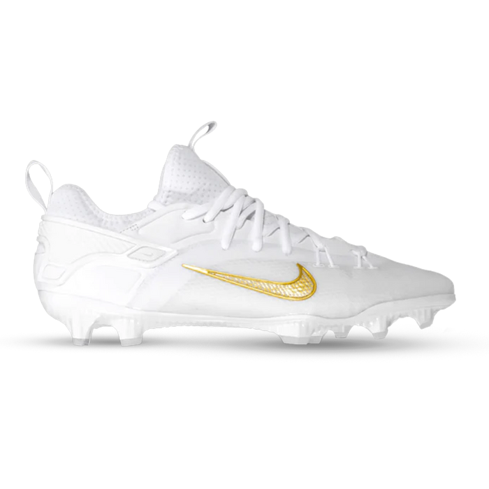 Nike Huarache 9 Elite Lacrosse Cleats - White/Gold