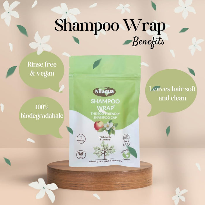 Nilaqua Eco Shampoo Cap Case of 24 - Apple & Jasmine