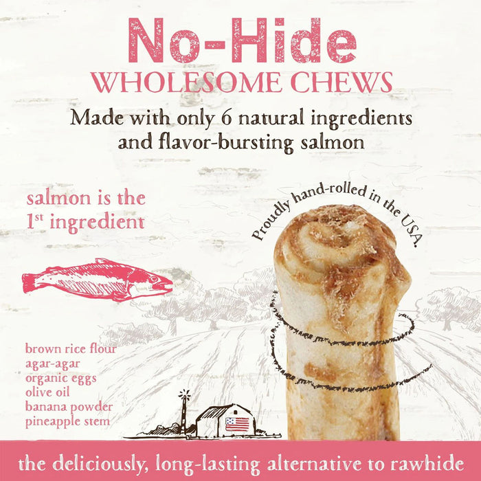 No-hide Salmon Stix 10 pack 1.6oz all natural ingredients.