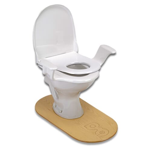 Image of Nobi Family Toilet Seat with Arms on a plain background.