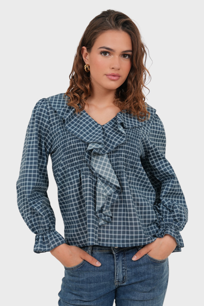"Nora" blouse navy