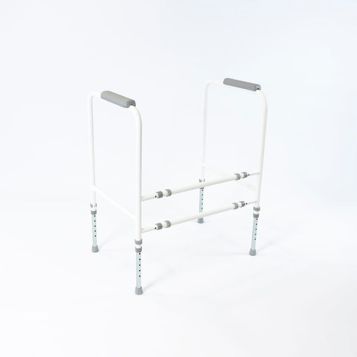 Alternative view of NRS Economy Toilet Frame, showing different angle or usage.