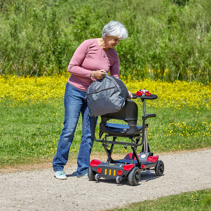 Full view of NRS Freestyle Wheelchair Dropover Bag bag on a plain background, showing its shape and carrying handles.