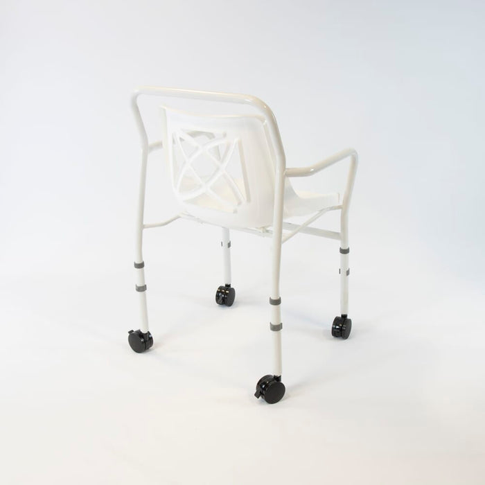 NRS Height Adjustable Economy Mobile Shower Chair