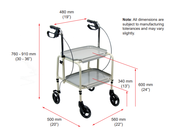 NRS Home Helper Braked Trolley