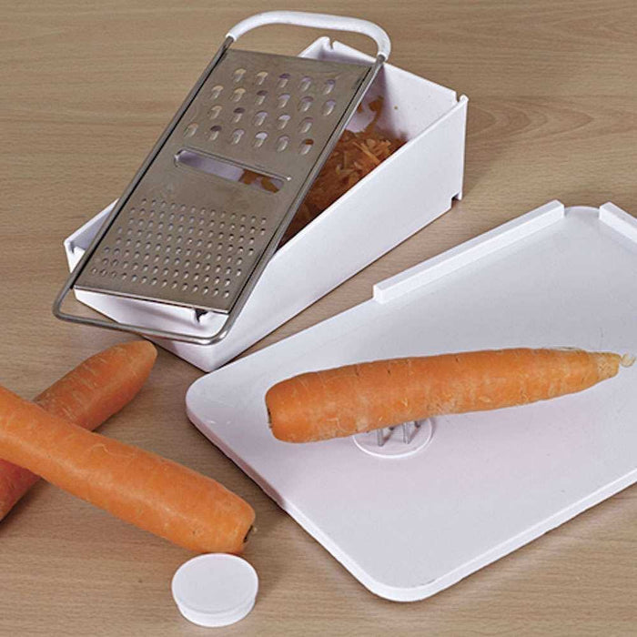 Alternative view of NRS Kitchen Spread Board with Spikes 3 Way Grater, showing different angle or usage.