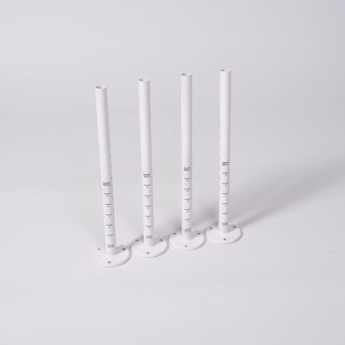 Diagram or packaging of NRS Nuvo Toilet Frame-Floor Fixing Kit highlighting dimensions or features.