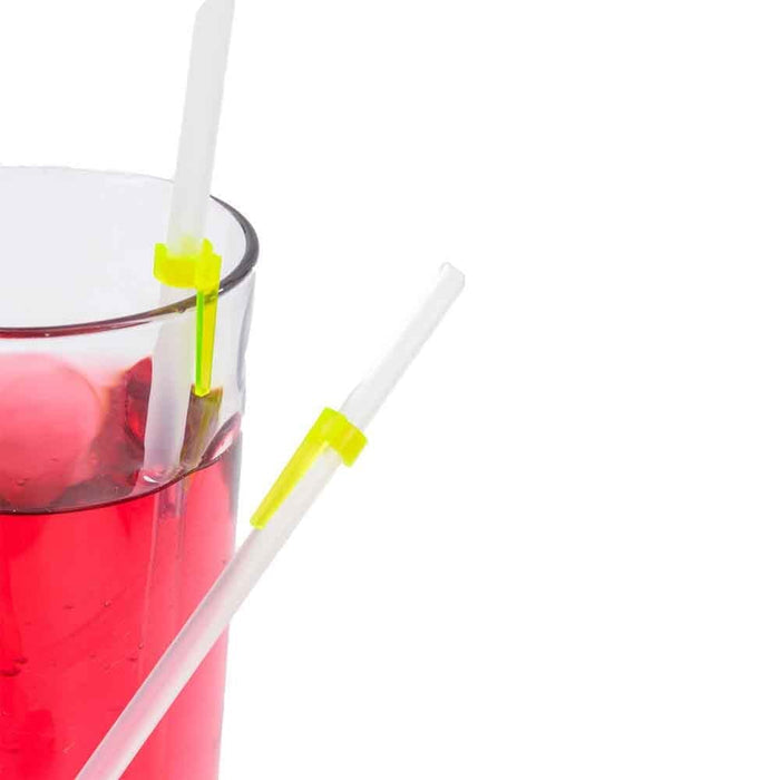Close-up of a feature of NRS Pat Saunders One Way Drinking Straws.