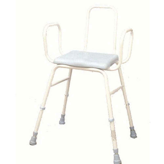 Image of NRS PU Moulded Perching Stool with Arms Back on a plain background.