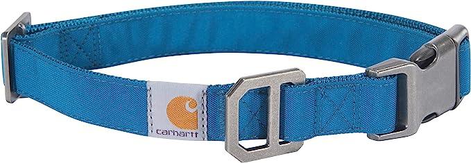 Carhartt nylon duck dog collar in marine blue