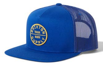 Brixton Oath MP trucker hat in royal