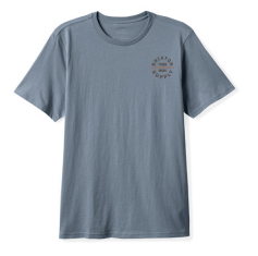 Brixton Oath V standard tee in basalt, dark brown and rust, additional product image