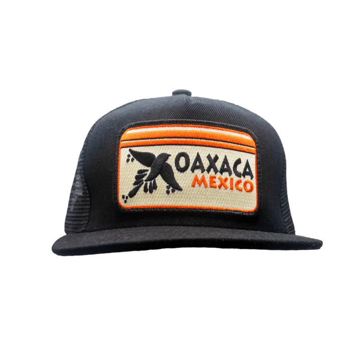 Bartbridge Oaxaca pocket hat with embroidered pocket style patch on the front panel