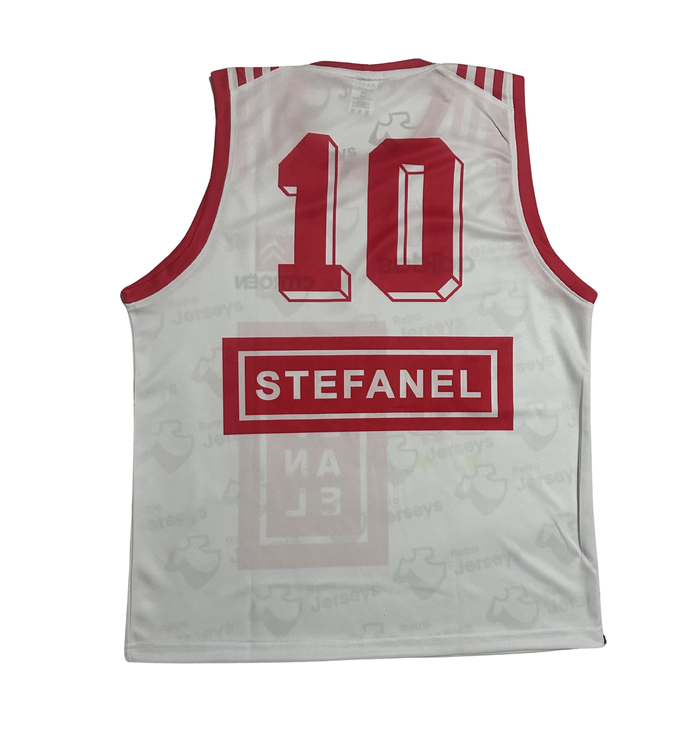 Olimpia Milano Basketball Shirt 1995-1996 Away - Retro Jerseys, Maglia Basket dell'Olimpia Milano