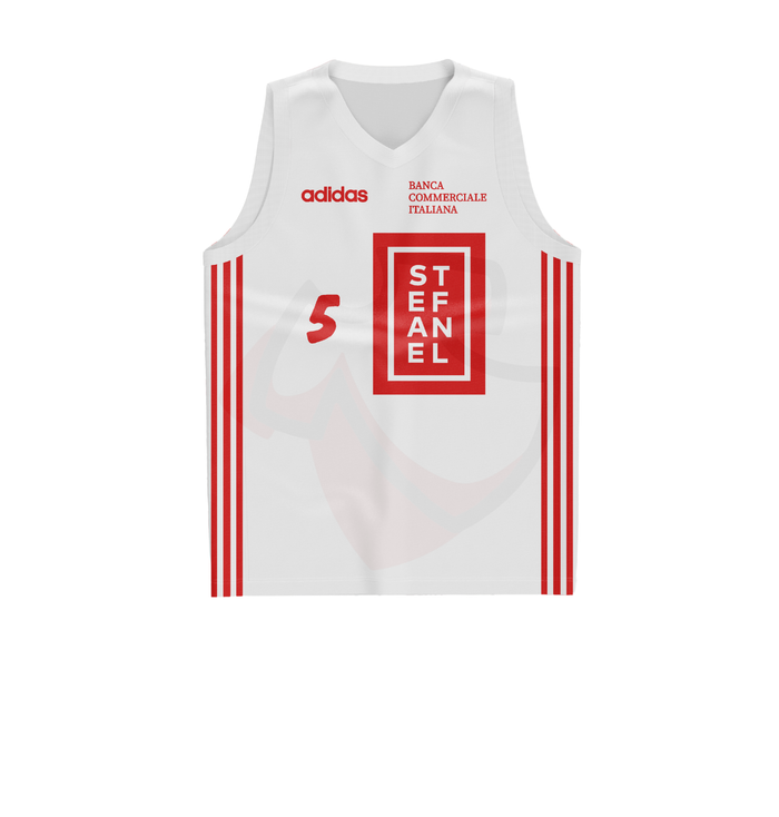 Olimpia Milano Basketball Shirt 1997-1998 Away - Retro Jerseys, Maglia Basket dell'Olimpia Milano