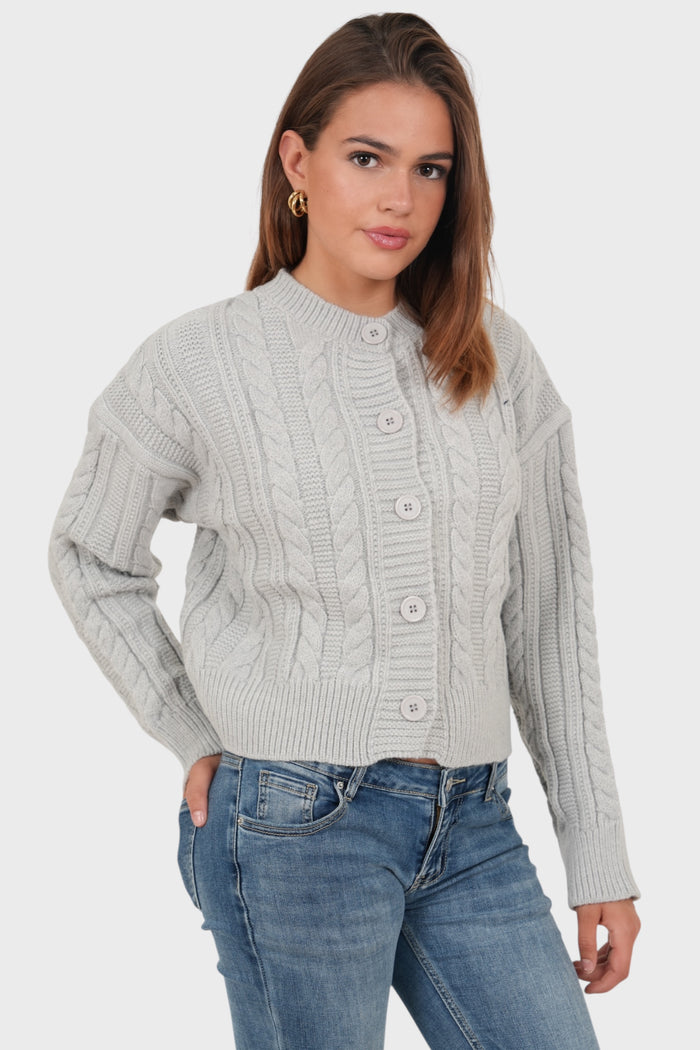 "Olivia" cardigan grey