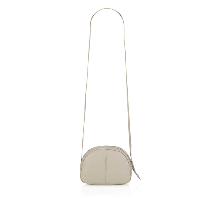 Olivia Leather Crossbody Bags - Cream