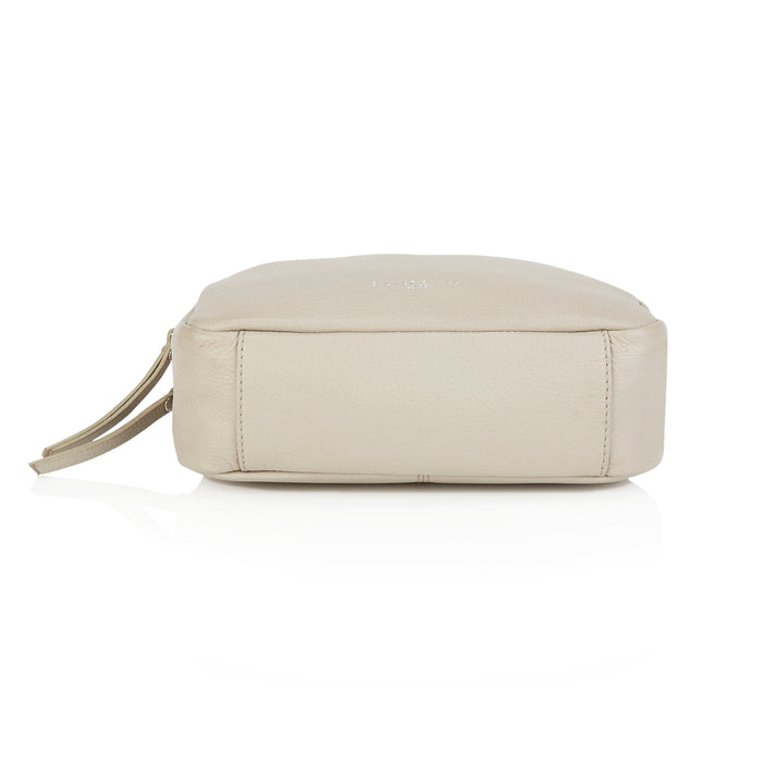 Olivia Leather Crossbody Bags - Cream