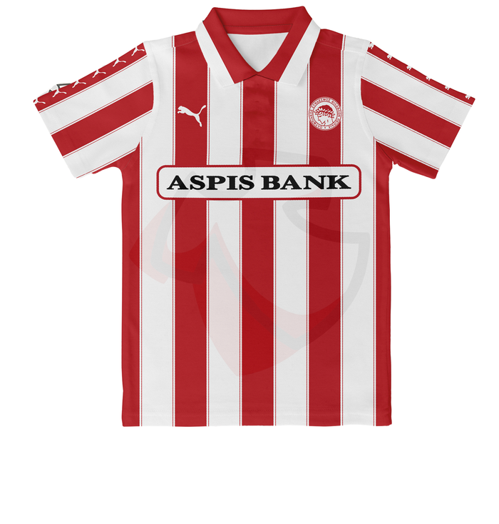 Olympiacos Piraeus Shirt 1998-1999 Home - Retro Jerseys, φανέλα Ολυμπιακός