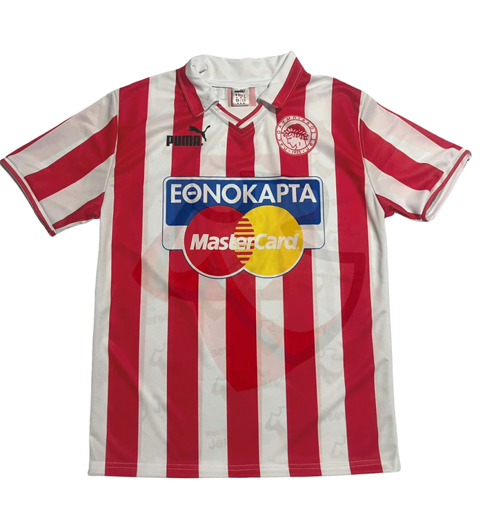 Olympiakos Piraeus Shirt 1996-1997 Home - Retro Jerseys, φανέλα Ολυμπιακός