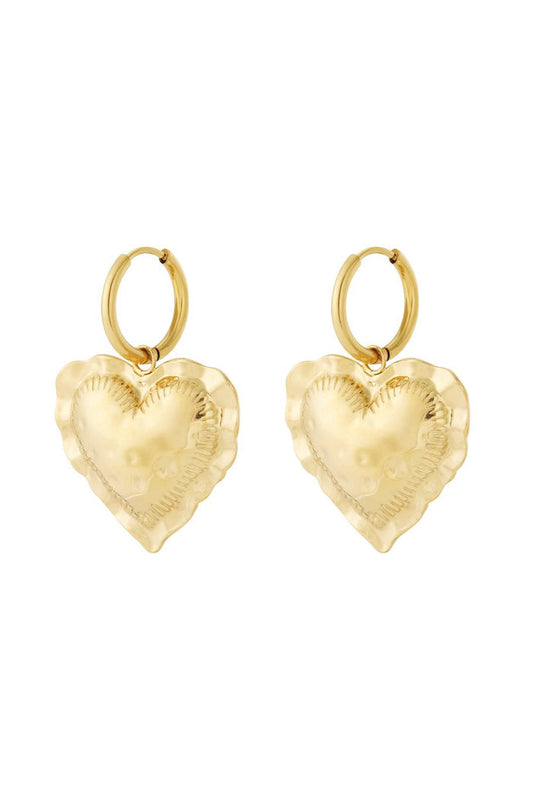 "One heart" earrings