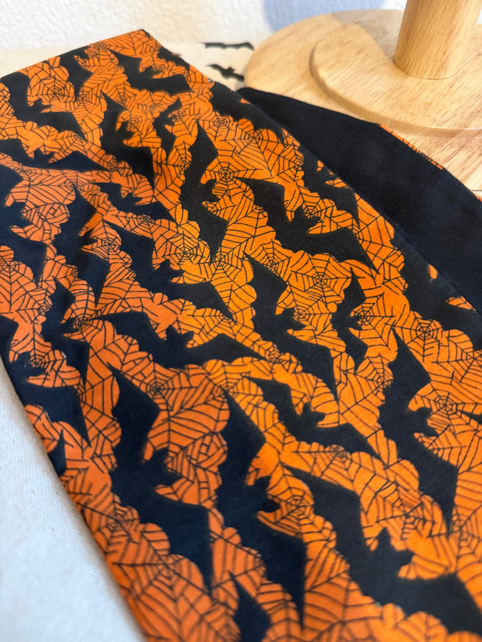 Halloween bat headscarf