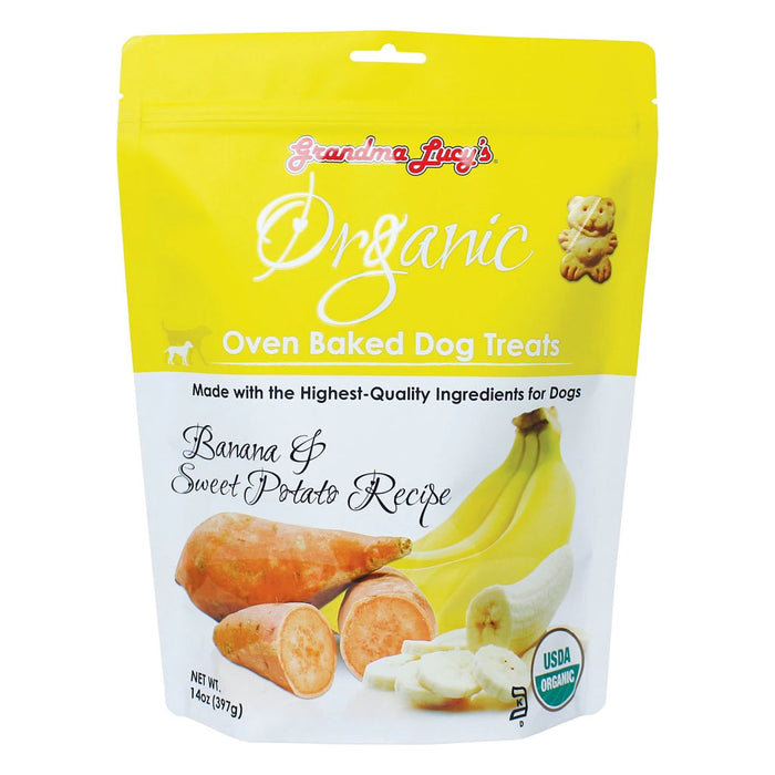 Organic Banana & Sweet Potato Oven Baked Dog Treats 14oz