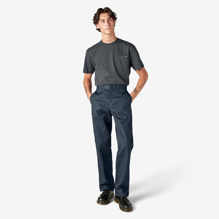Dark navy Dickies 874 twill work pant, further view, big and tall sizing