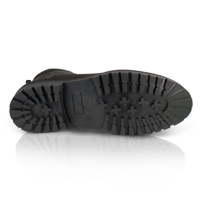 Oslo Leather Lace up Boots - Black