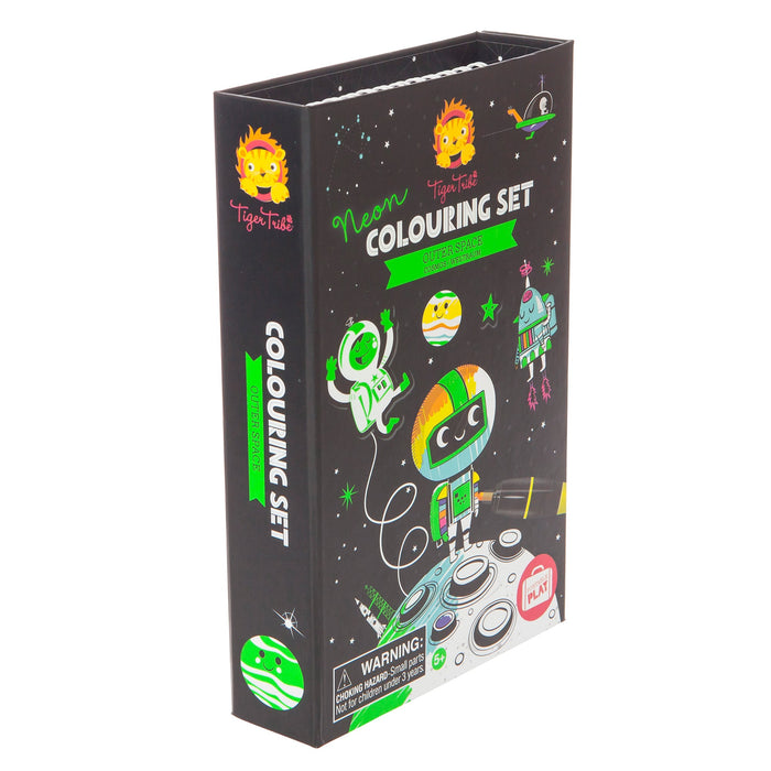 Outer Space Neon Coloring Set