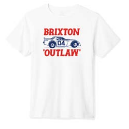 Brixton Outlaw short sleeve tailored tee in white