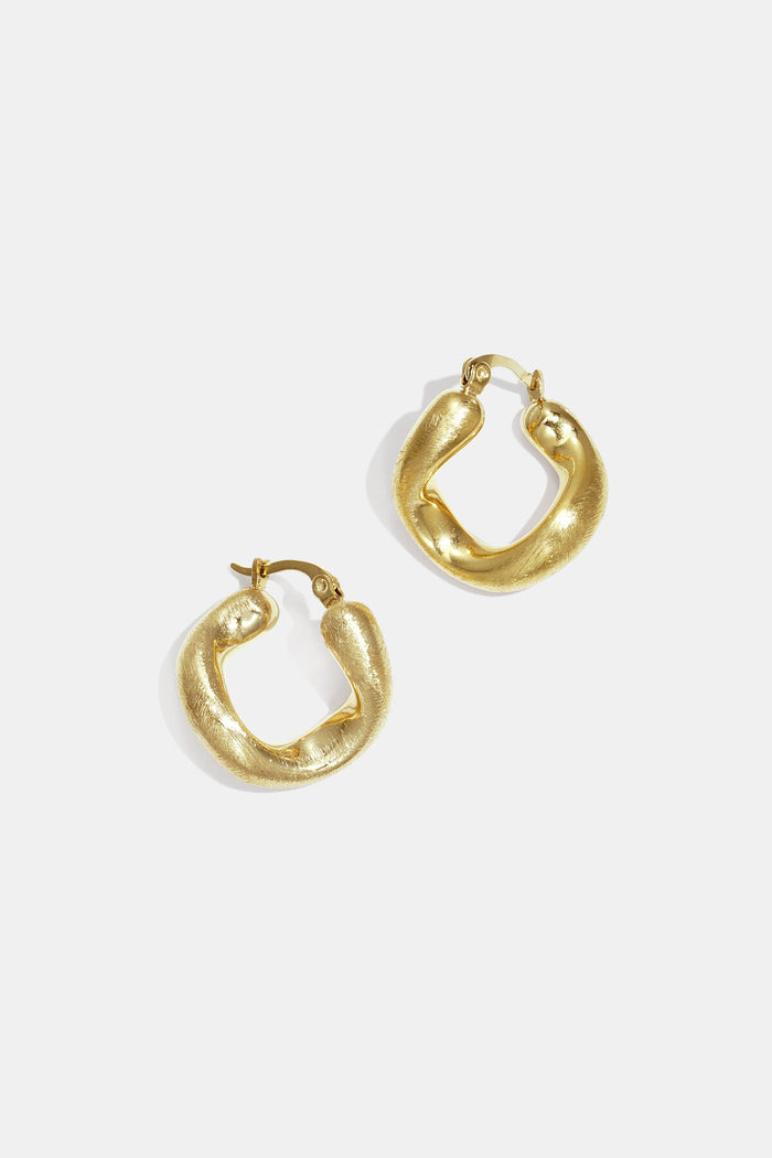 "Oval hoops" earrings