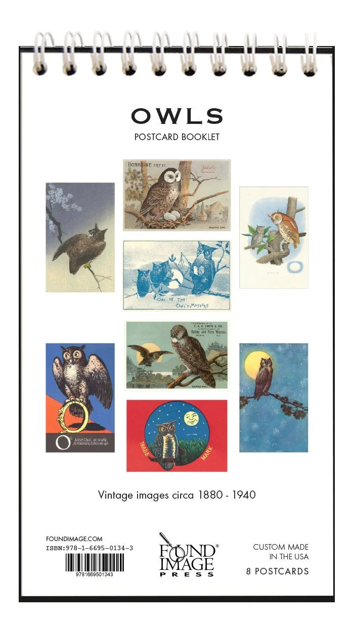 Owls Postcard Booklet
