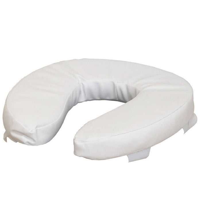 Image of Padded Raised Toilet Seat on a plain background.