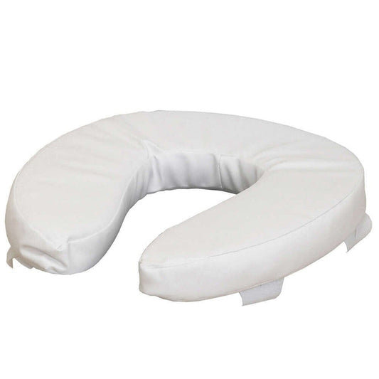 Image of Padded Raised Toilet Seat on a plain background.