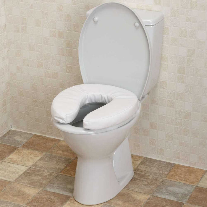 Close-up of a feature of Padded Raised Toilet Seat.