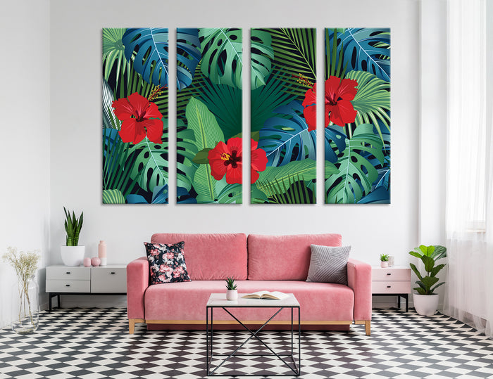 Palm Flowers Canvas Print #7519