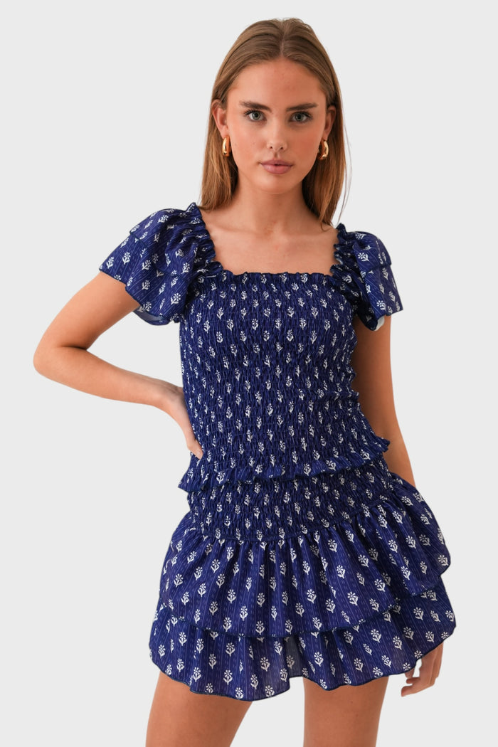 "Palma" ruffle top