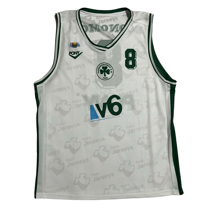 Panathinaikos Basketball Shirt 1997-1998 Home - Retro Jerseys, φανέλα Μπάσκετ Παναθηναϊκός
