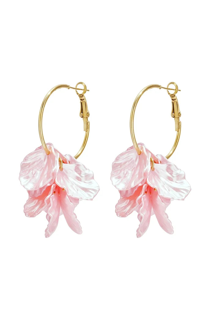"Paradise" earrings pink
