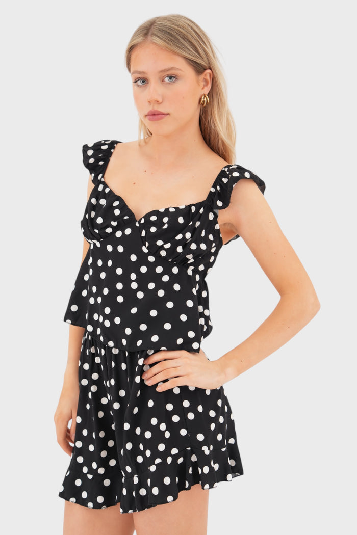 "Paris" dot short black