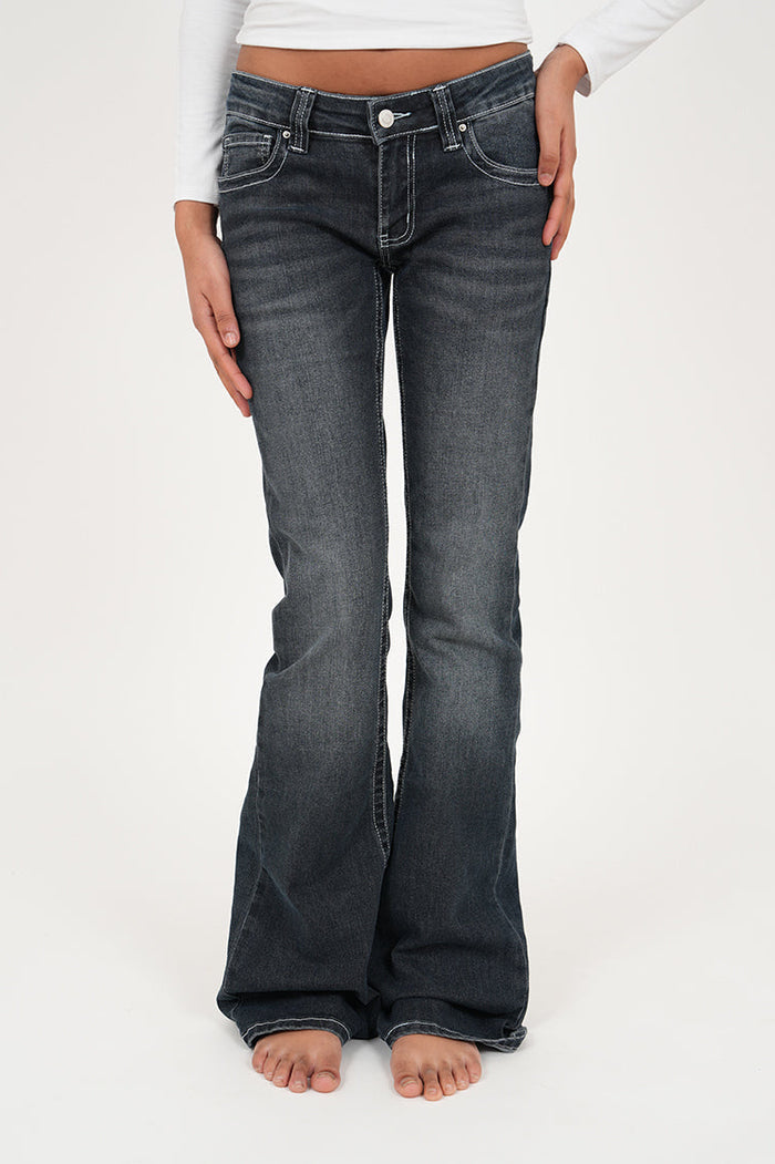 "Parker" flared jeans dark blue tall