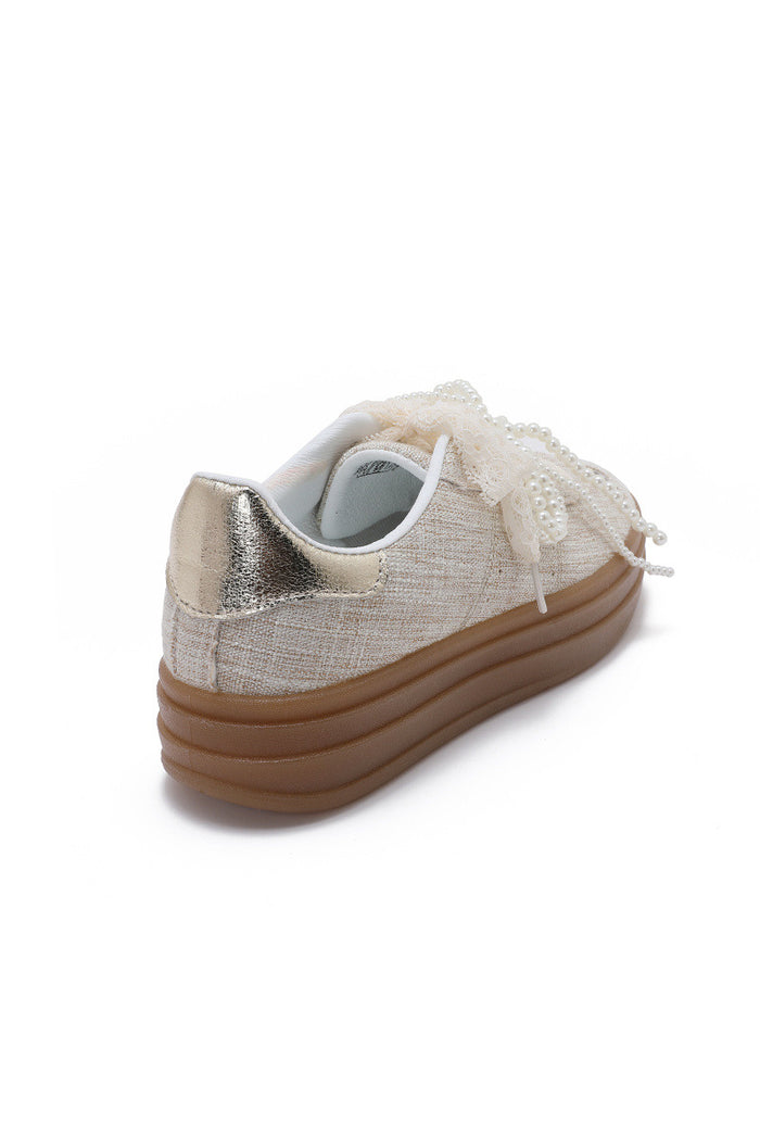 "Pearl lace" shoes