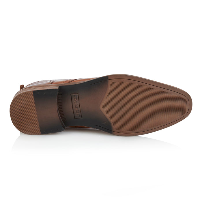 Pembroke Brogue Leather Desert Boots - Tan