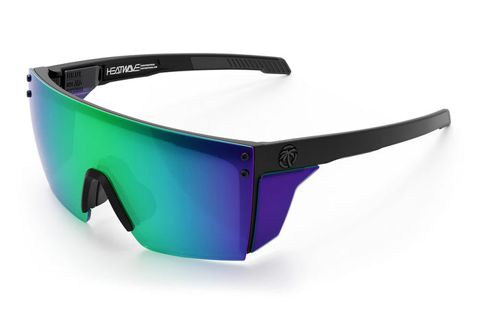 Heat Wave Visual Performance Lazer Face ANSI Z87+ safety sunglasses in matte black with Piff lens and side shields