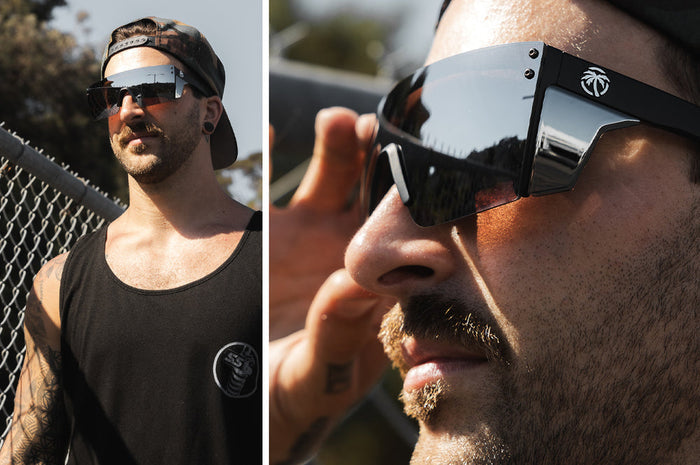 Performance Lazerface Matte Black - Silver Lens